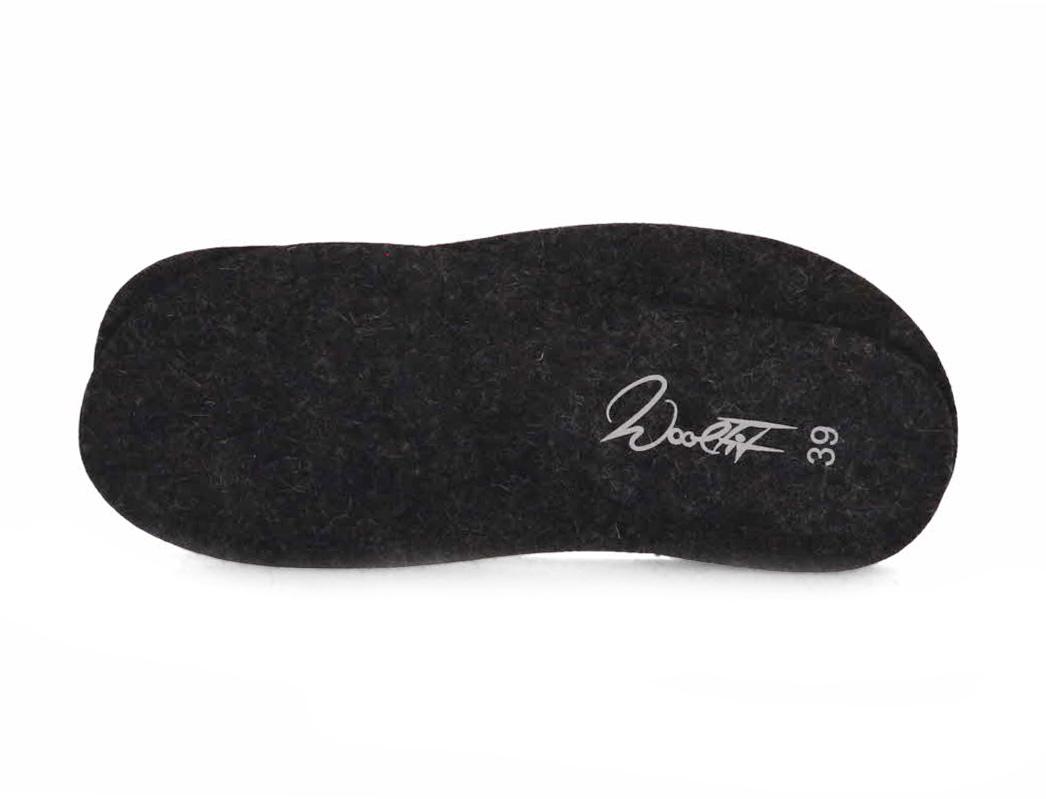 WoolFit� Dunne Vilt Inlegzolen 3mm, Donkergrijs