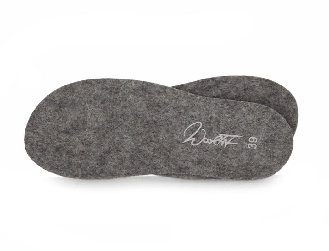WoolFit� Dunne Vilt Inlegzolen 3mm, Lichtgrijs
