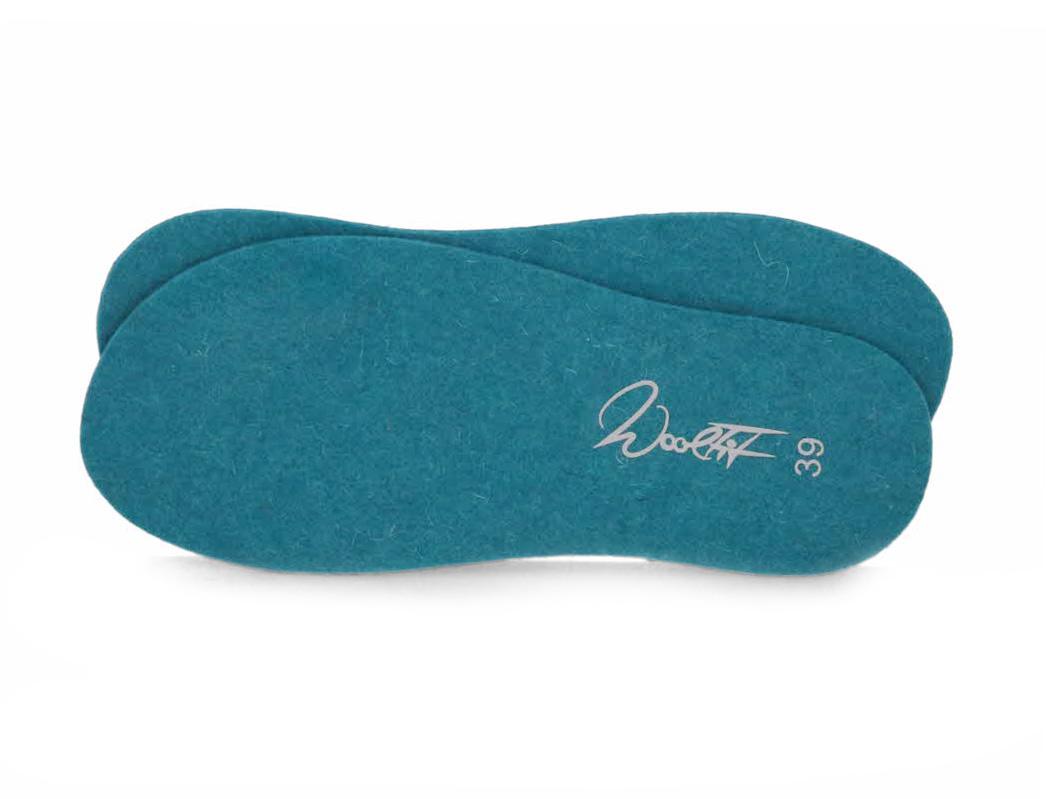 WoolFit� Dunne Vilt Inlegzolen 3mm, Turkoois