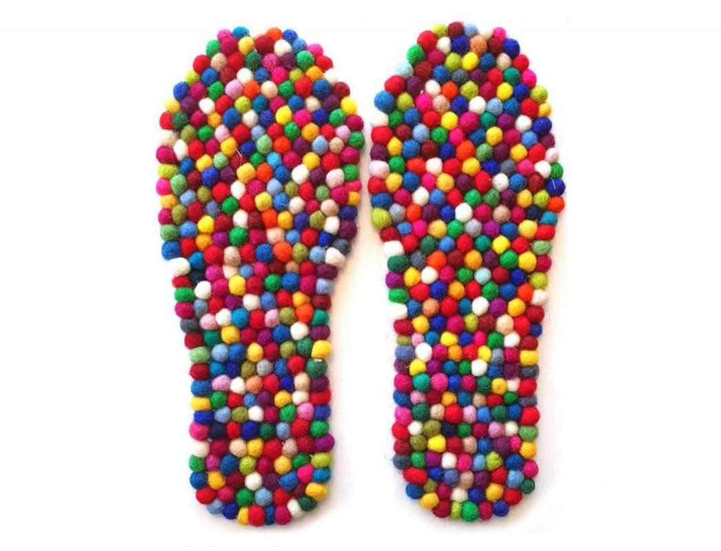 WoolFit� FeelGood Voetbed Massage Inlegzolen, Multicolour