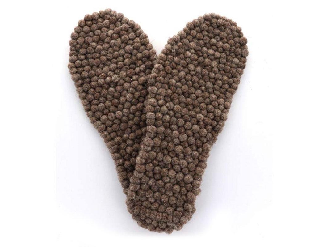 WoolFit� FeelGood Voetbed Massage Inlegzolen, Natuurlijk