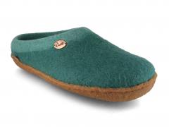WoolFit� Sherpa vilten pantoffels met natuurrubberen zo