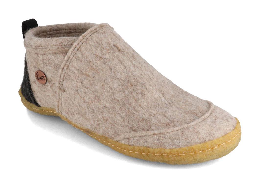 WoolFit� Taiga met Natuurlijke Rubberen Zool, beige