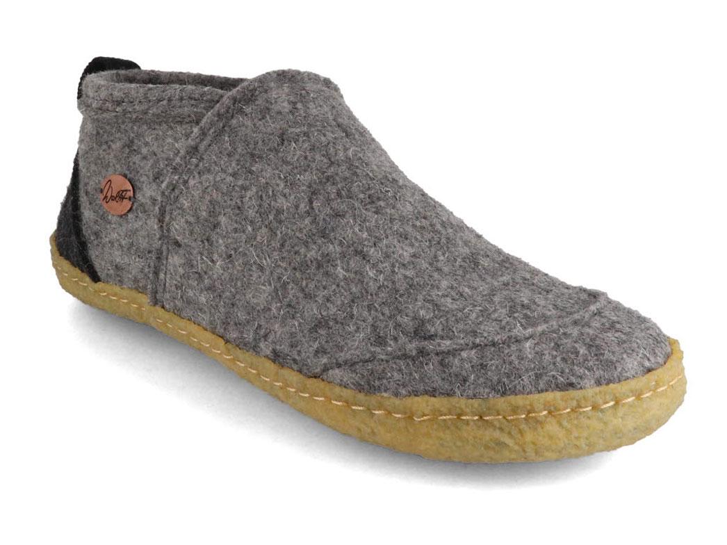WoolFit� Taiga met Natuurlijke Rubberen Zool, lichtgrijs