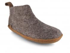 WoolFit� Yeti blotevoetslippers met natuurrubberen zool