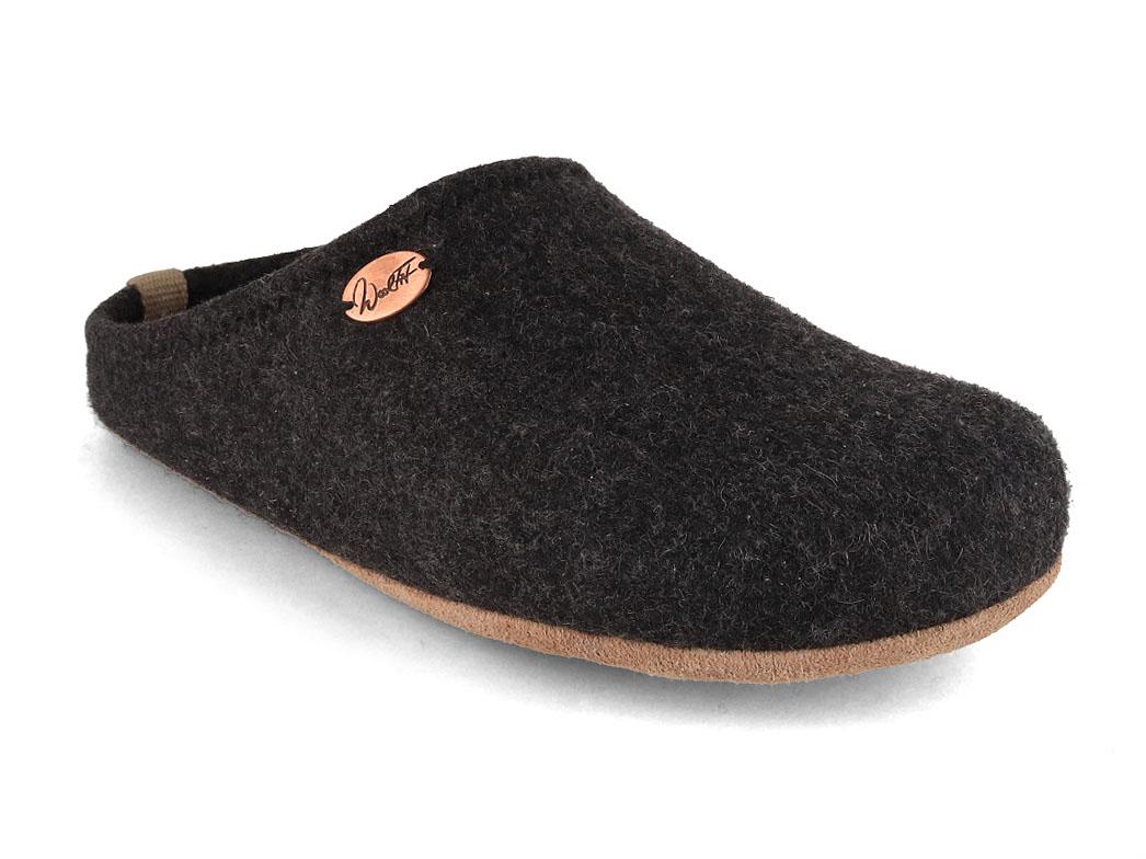 WoolFit� blotevoetslippers met veel teenruimte, grijs
