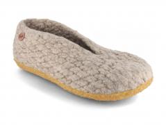 WoolFit� Woolies met natuurrubberen zool, natuurlijk