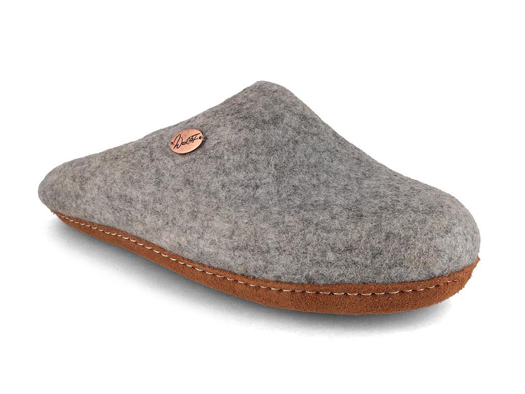 WoolFit� uniseks pantoffel Tibet, steengrijs