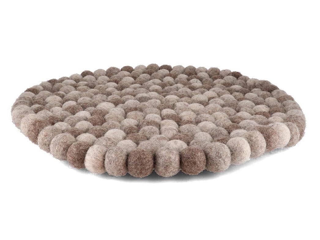 WoolFit� vilten ballen tafeldecoratie 40cm rond, naturel