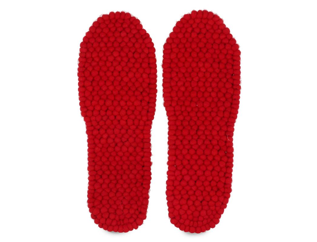 WoolFit� voetbed massage inlegzool FeelGood, rood